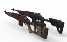 M14 M1A 3D Model