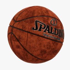 Spalding Basketball Ball Dirty 3D Model