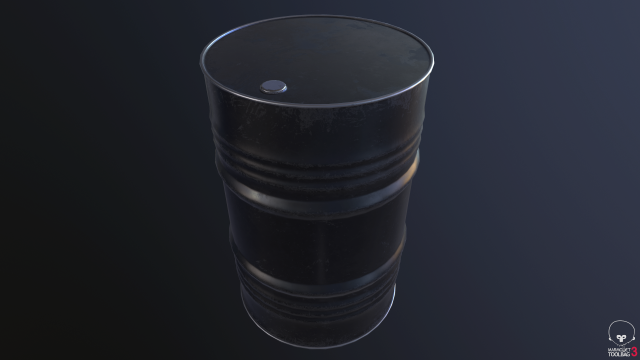 Barrel lowpoly 3D Model