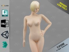 Naked Girl 2 3D Model