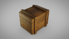 Wooden Crate 3D Model
