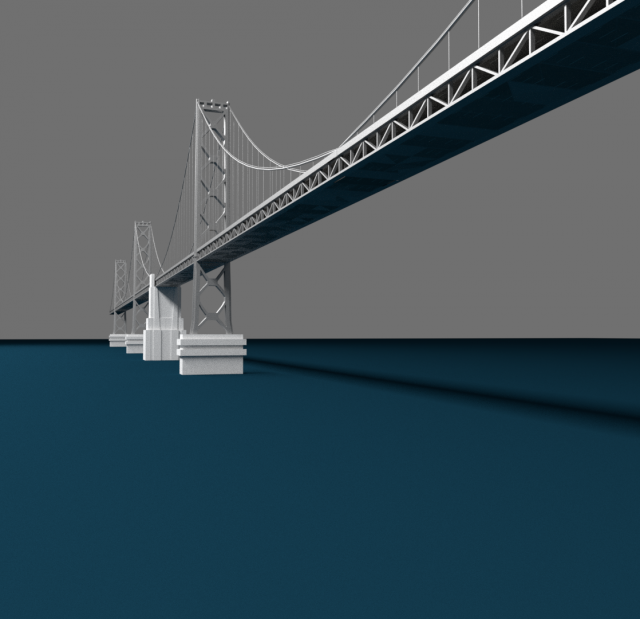 Bay Bridge Model 3D Model
