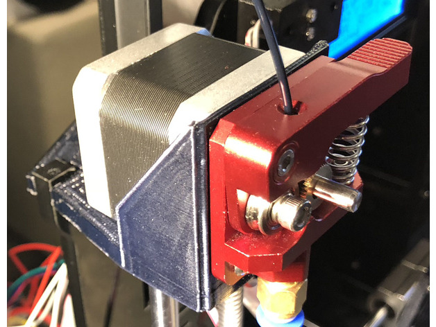 Bowden High Stepper Motor Mount for Hictop Acrylic Printer 3D Print Model