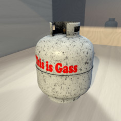 Dirty Gas Container 3D Model