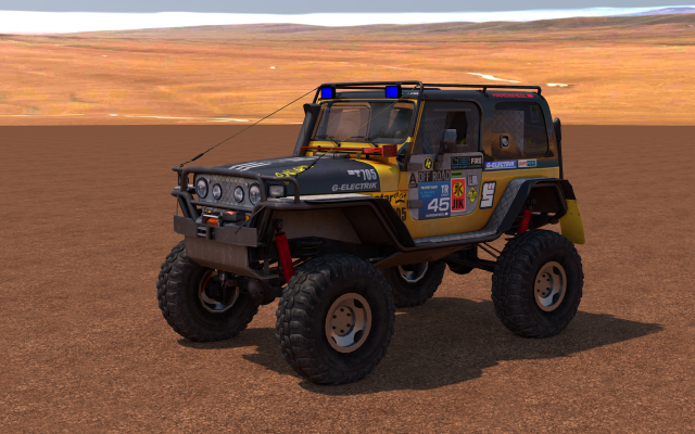 Jeep Wrangler Custom Off-Road 3D Model