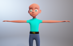 Character Cartoon Boy 3D Model