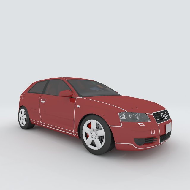 Vehicles – Mercedes-Benz BMW Volkswagen Audi car 148 3D Model