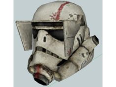 Star Wars: Force Unleashed Jumptrooper Helmet Parts 3D Print Model