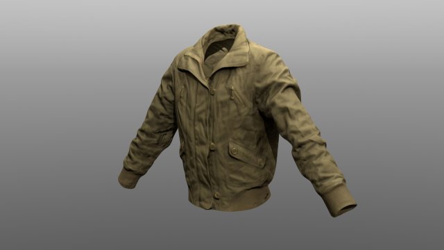 Jacket low poly model 3D Model
