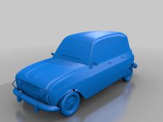 Renault 4L V2 3D Print Model