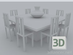 3D-Model 
Square dining room