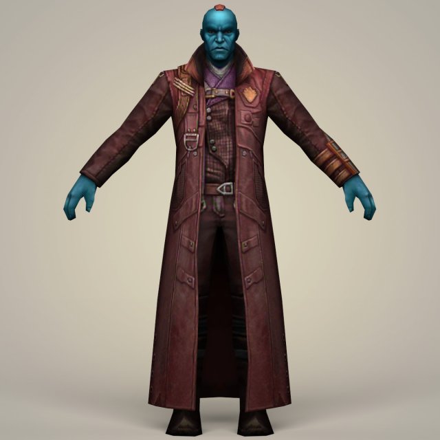 Yondu Fantasy Character 3D Model