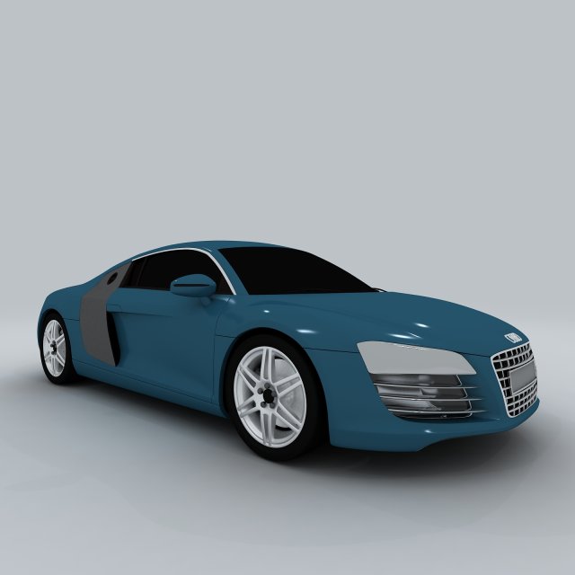 Vehicle – Audi car R8 3D Model