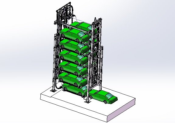 Rotate the three-dimensional garage drawings 3D Model