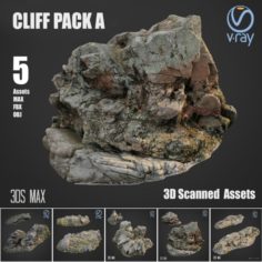 Cliff pack A Bundle 3D Model