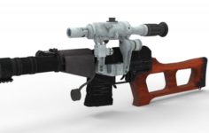 VSS Special sniper rifle 3D Model