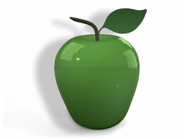 Glass Apple 3D Print Model