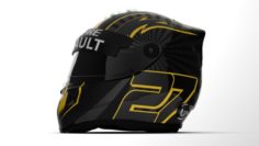 Helmet Schuberth 2018 – Hulkenberg2018 3D Model