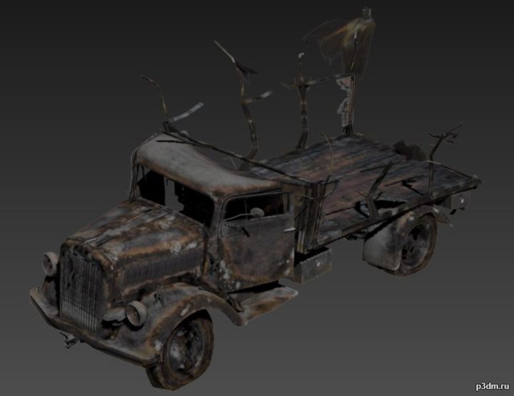 Opel Blitz(destroyed) 3D Model