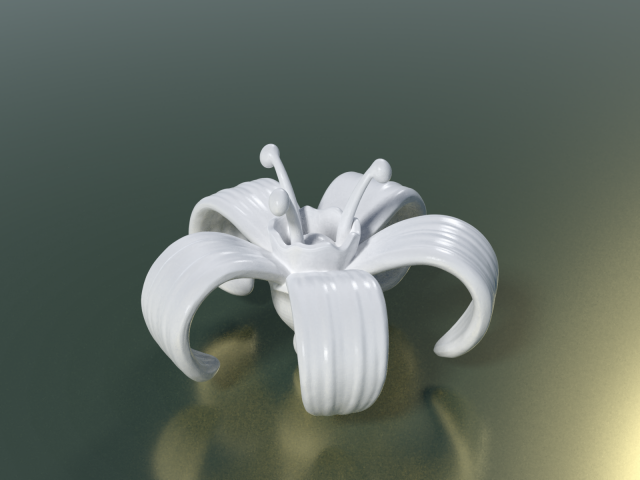 Flower print ready 3D Model
