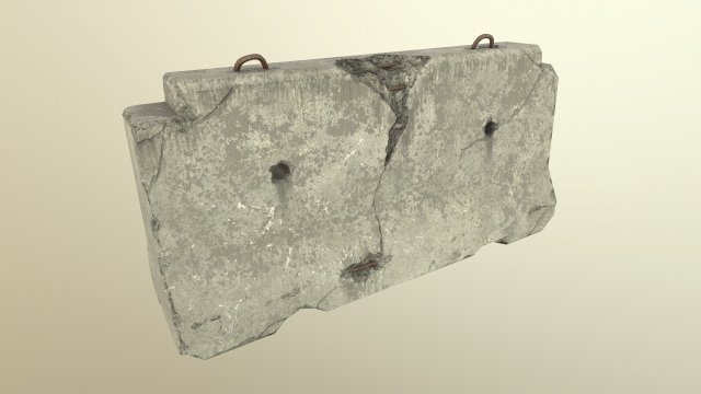 Concrete Blok 3D Model