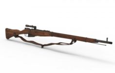 Mosina rifle 3D Model