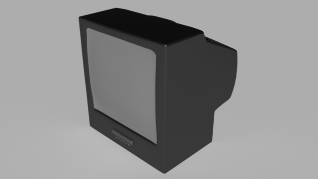 CRT TV 3D Model