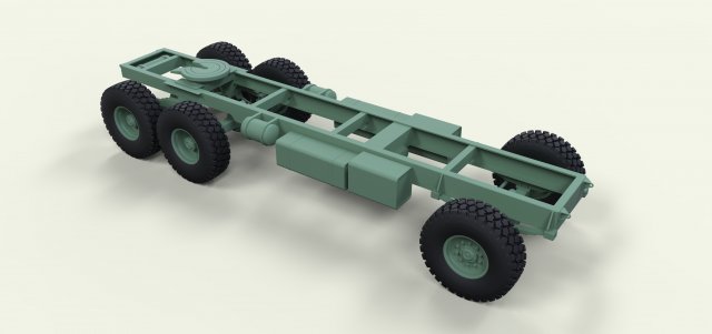 Chassis 6×6 3D Model