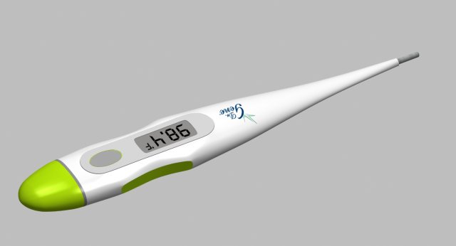 Digital Thermometer 3D Model