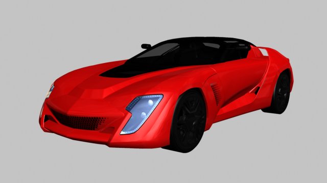 2010 Bertone Mantide 3D Model