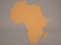 Africa Map 3D Model