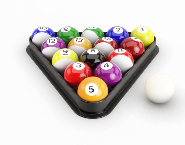 Pool balls 3D Model