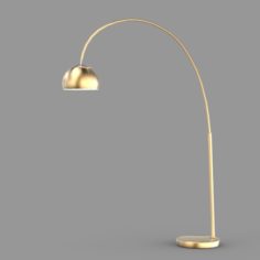 Overarching Metal Shade Floor Lamp 3D Model