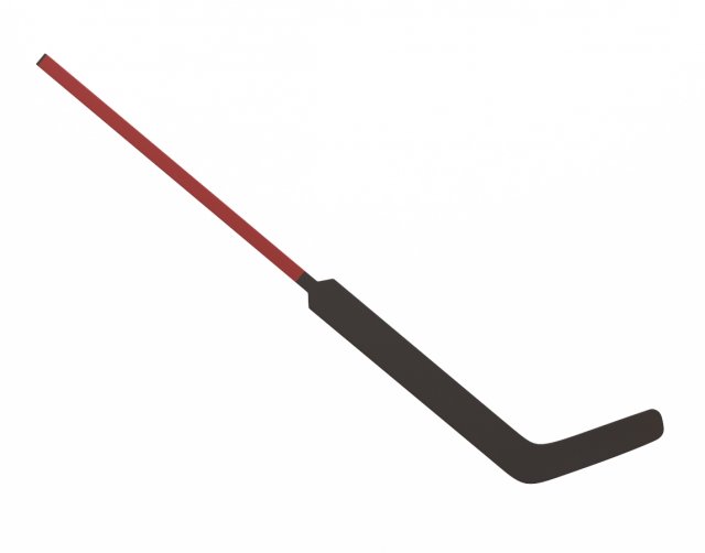 Hockey goal stick 3D Model