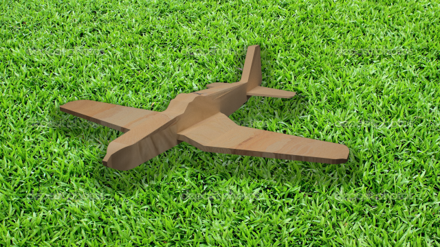 Wood plane Free 3D Model
