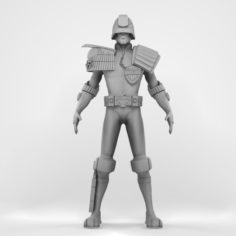 Judge Dredd 3D Model
