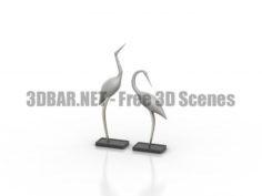 Birds sculpture decor 3D Collection