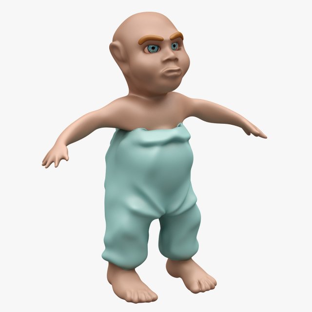 Child 002 LOWPOLY – TOPOLOGY Not Rigged 3D Model