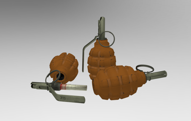 Grenade f1 3D Model