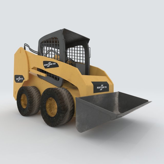 Vehicle mounted Grader 3D Model