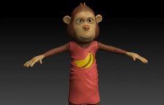 Mom monkey 3D Model