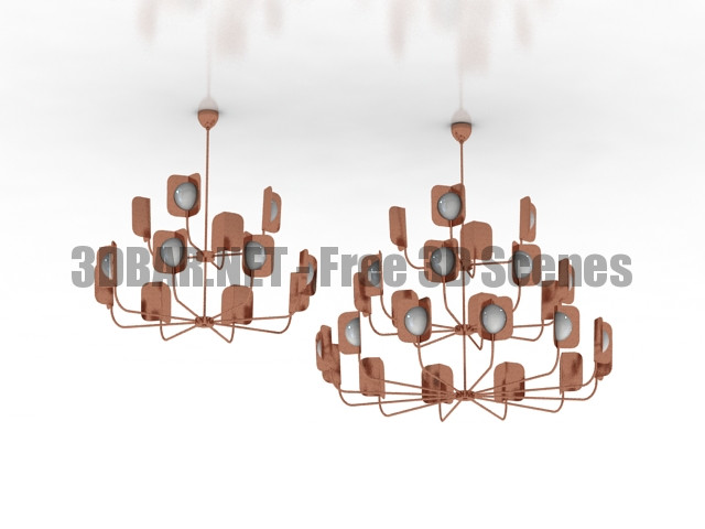 MM Lampadari LEAF 2015 Chandelier 3D Collection