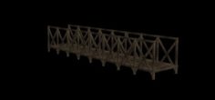 Low-polygonal bridge 3D Model