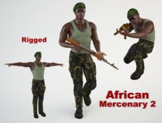 African Mercenary 2 3D Model