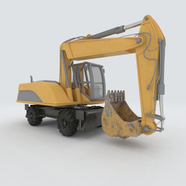 Vehicle Excavator 3D Model