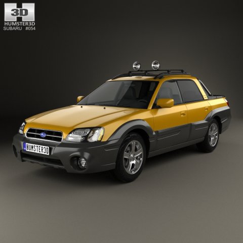Subaru Baja 2002 3D Model