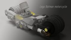Lego Batman motorcycle 3D Model