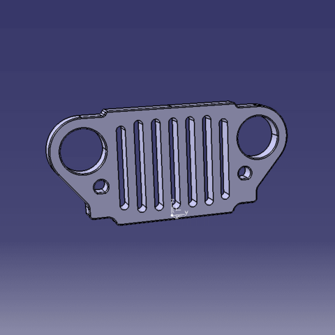 jeep grill 3D Print Model