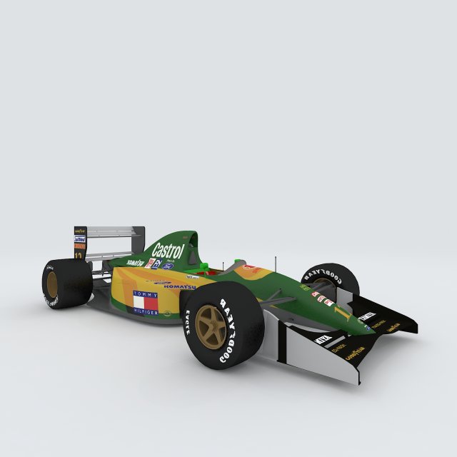 Vehicle F1 Racing 3D Model