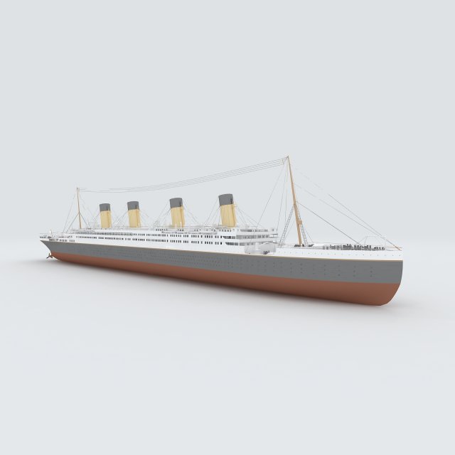 Vehicles – large passenger ship 3D Model